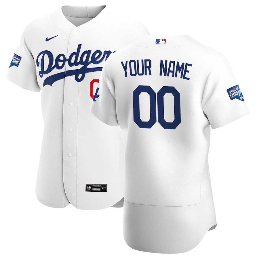 Los Angeles Dodgers Customized Nike White Home 2020 World Series Champions Player MLB Jersey,We sell and wholesale Los Angeles Dodgers Customized Nike White Home 2020 World Series Champions Player MLB Jersey on line form chian!